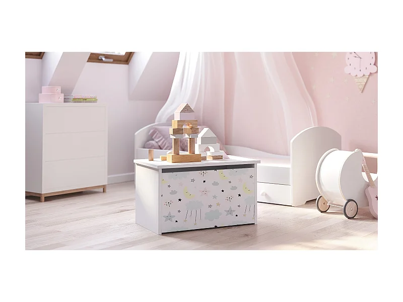 Spielzeugtruhe Daria - Sicherer und stilvoller Stauraum für Kinderzimmer