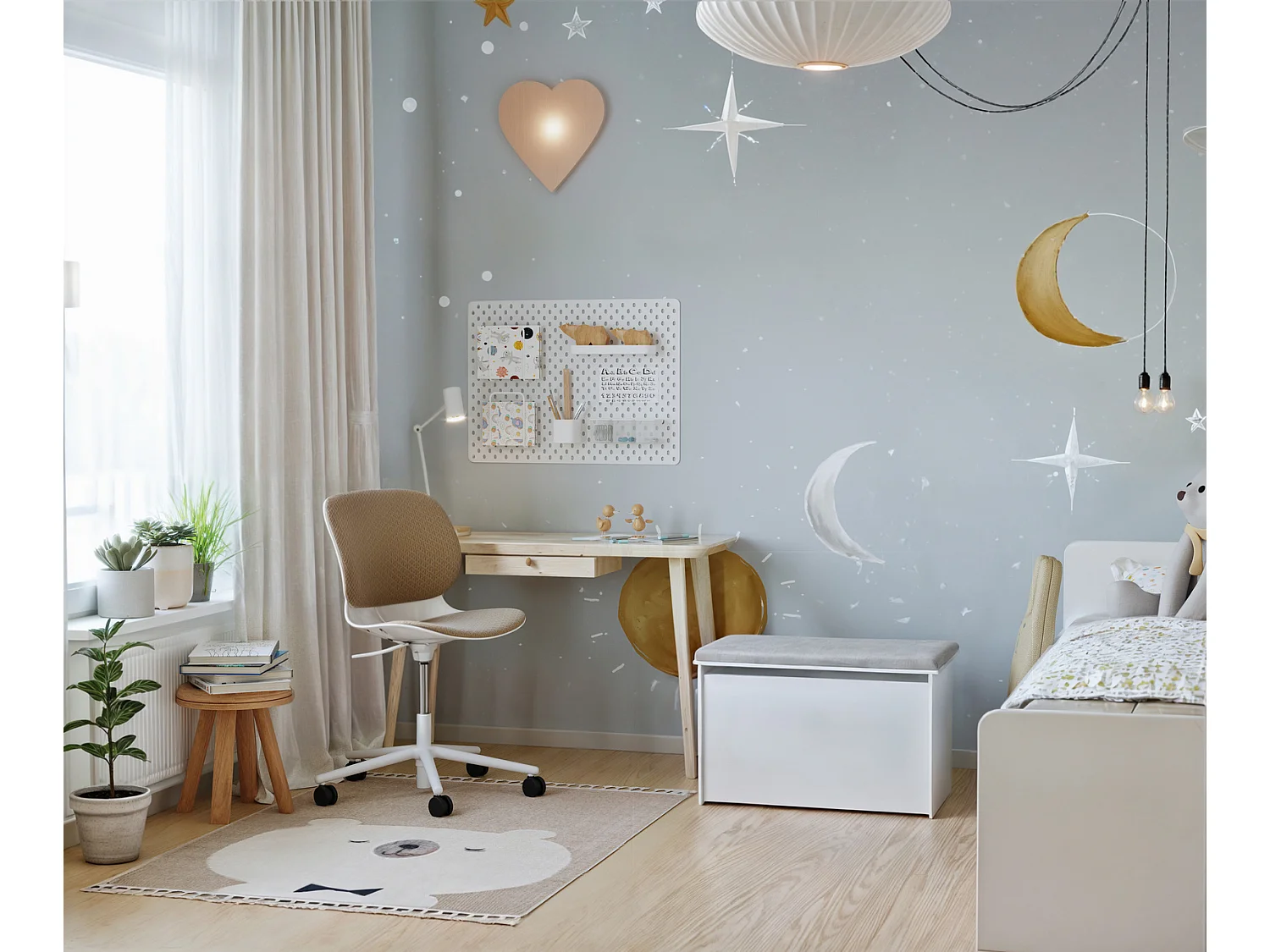 Spielzeugtruhe Daria - Sicherer und stilvoller Stauraum für Kinderzimmer