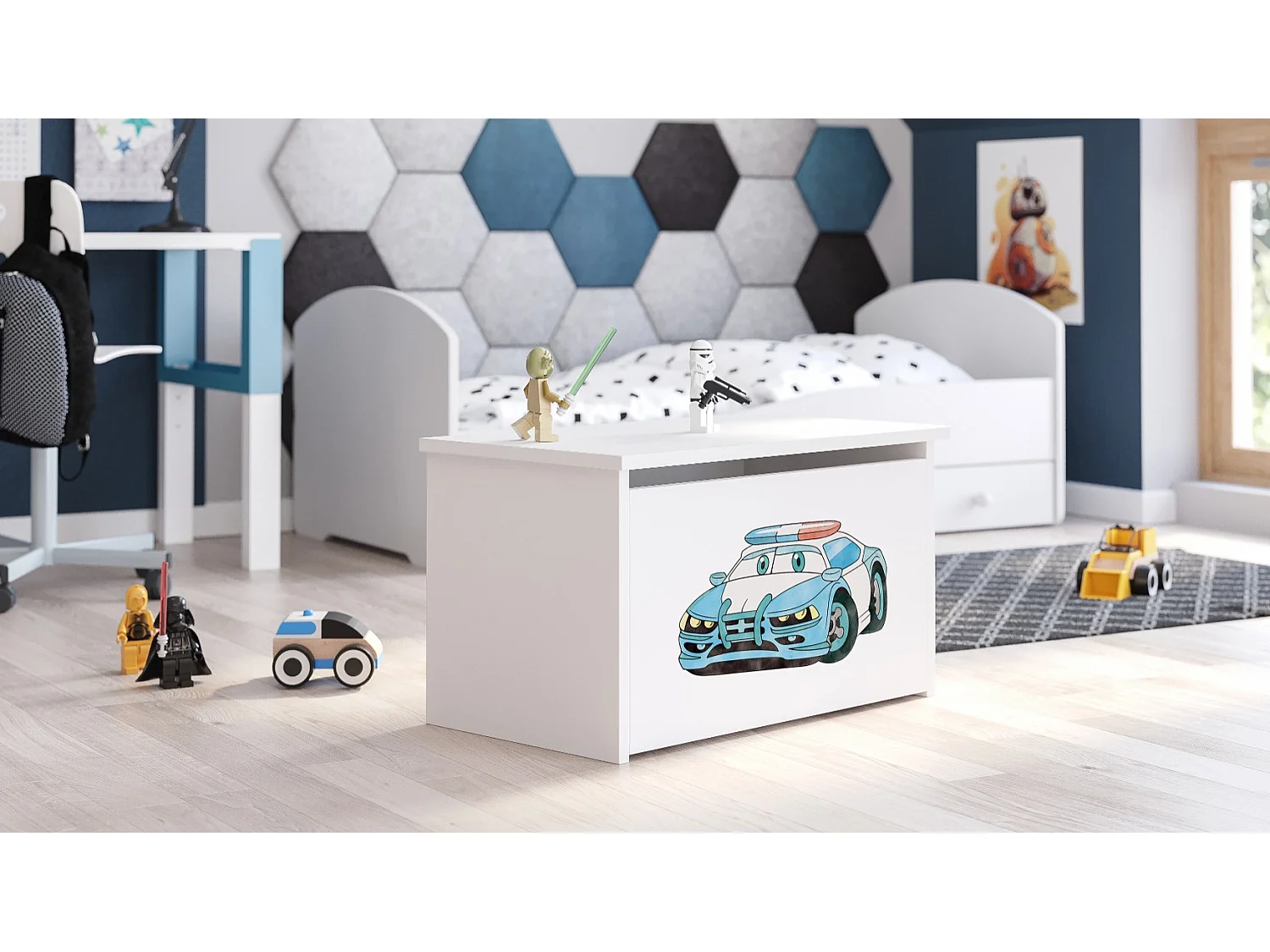 Spielzeugtruhe Daria - Sicherer und stilvoller Stauraum für Kinderzimmer