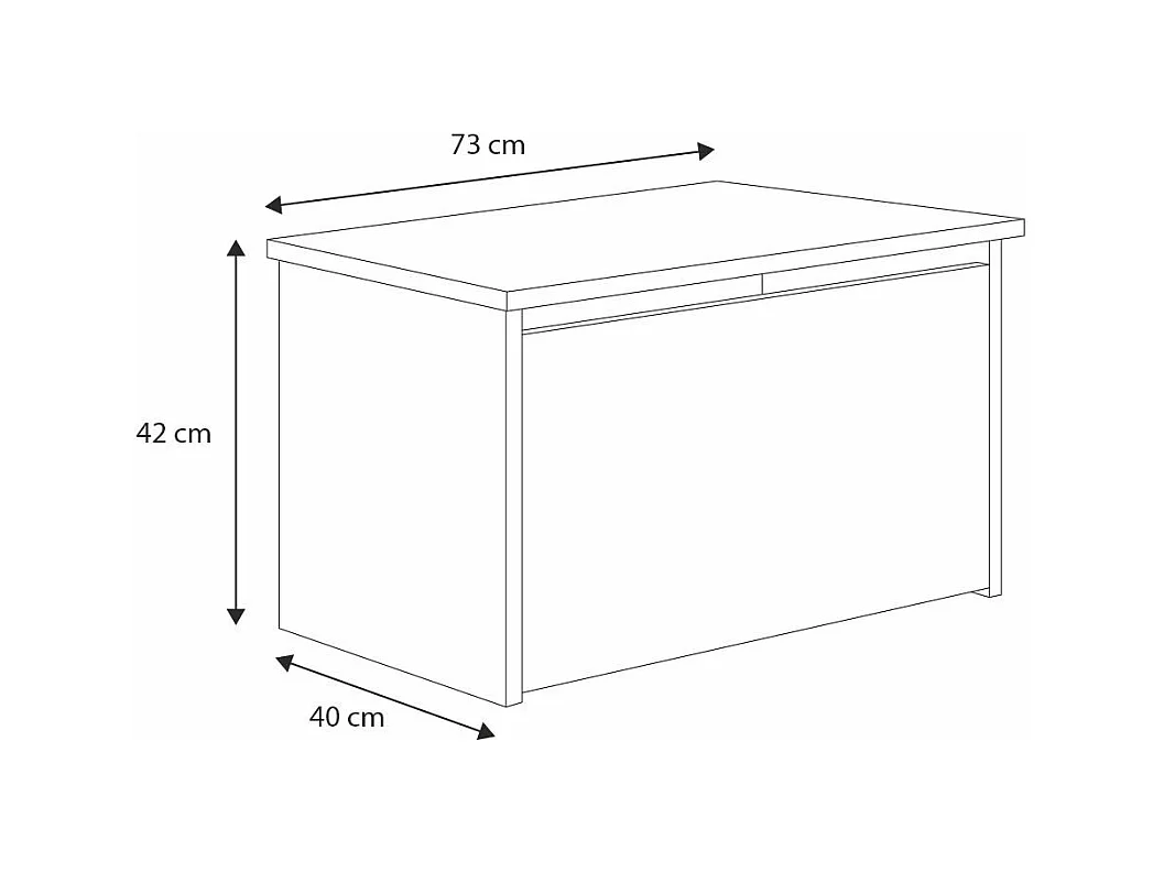 Spielzeugtruhe Daria - Sicherer und stilvoller Stauraum für Kinderzimmer