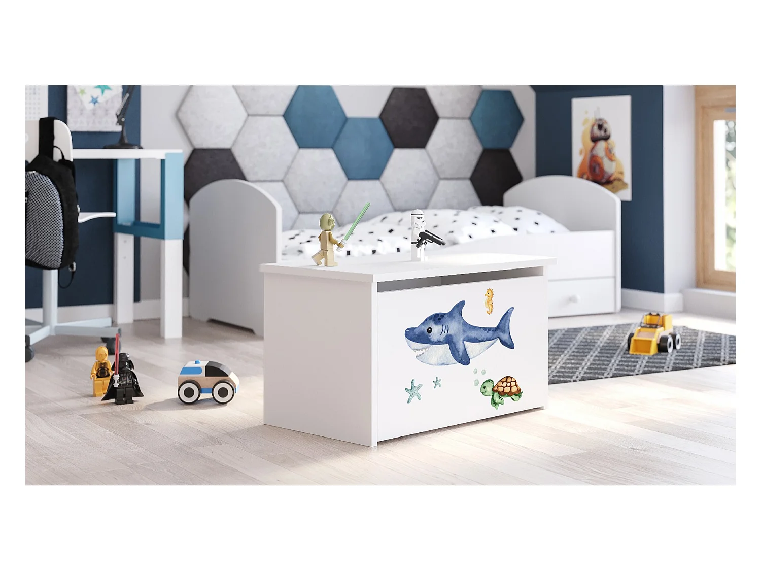 Spielzeugtruhe Daria - Sicherer und stilvoller Stauraum für Kinderzimmer