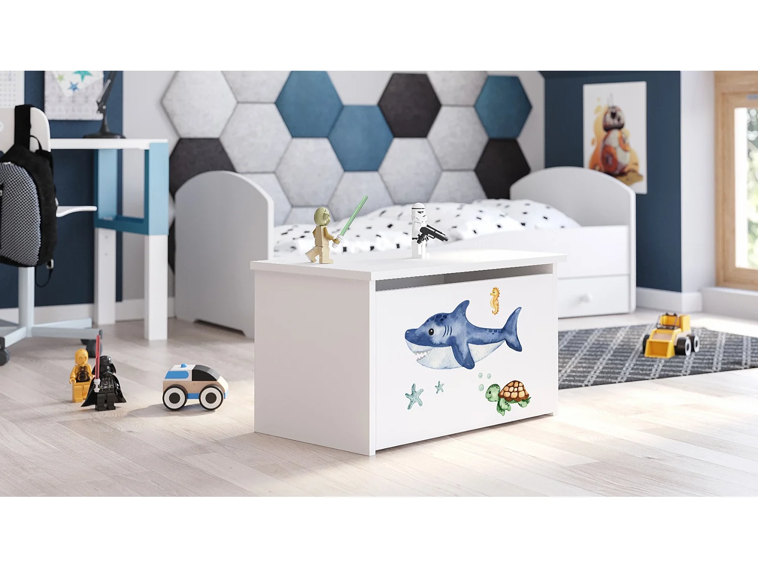 Spielzeugtruhe Daria - Sicherer und stilvoller Stauraum für Kinderzimmer