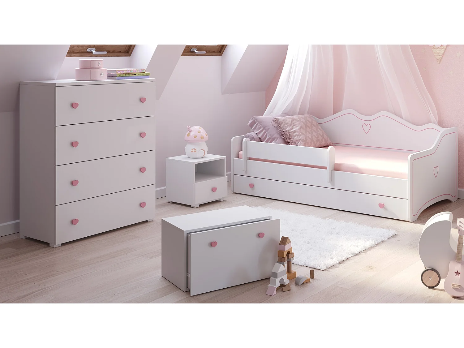 Spielzeugtruhe Inga - Sicherer und stilvoller Stauraum für Kinderzimmer