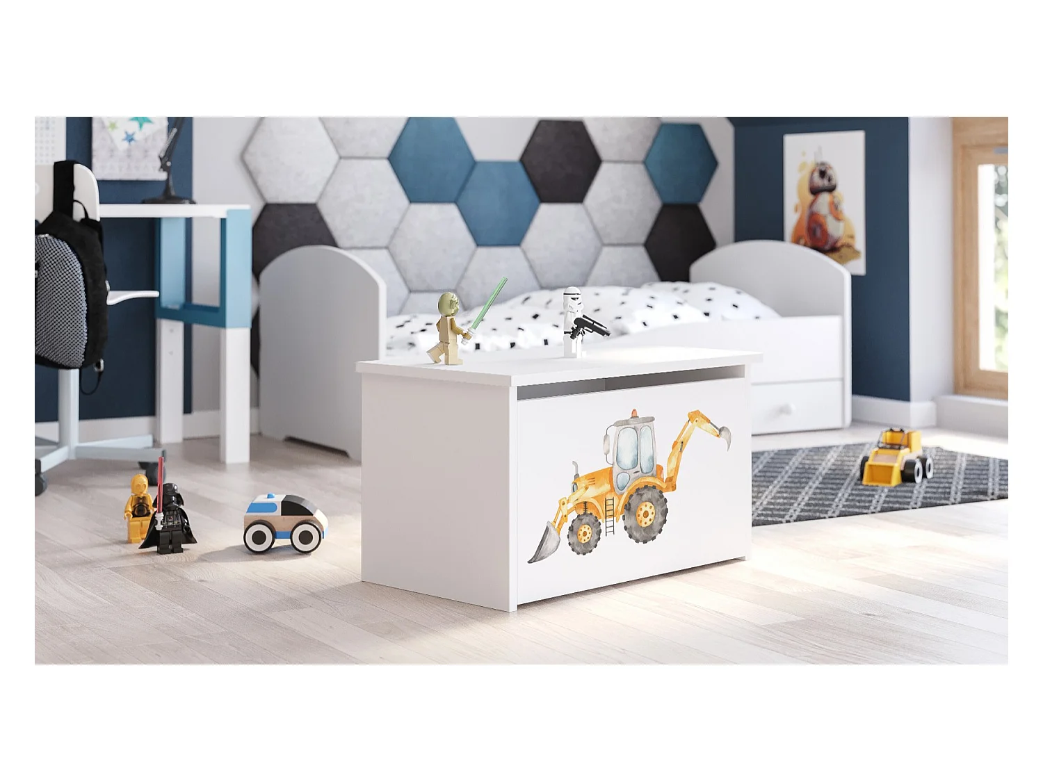 Spielzeugtruhe Daria - Sicherer und stilvoller Stauraum für Kinderzimmer