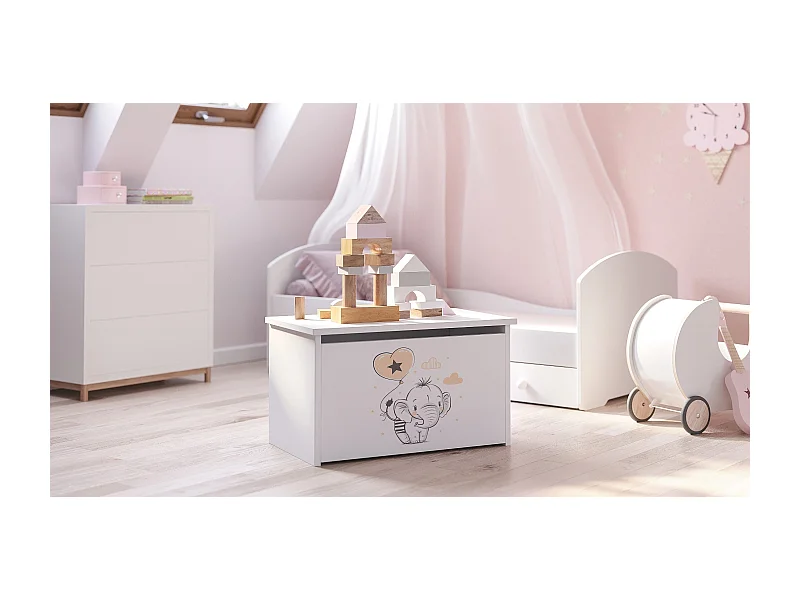 Spielzeugtruhe Daria - Sicherer und stilvoller Stauraum für Kinderzimmer