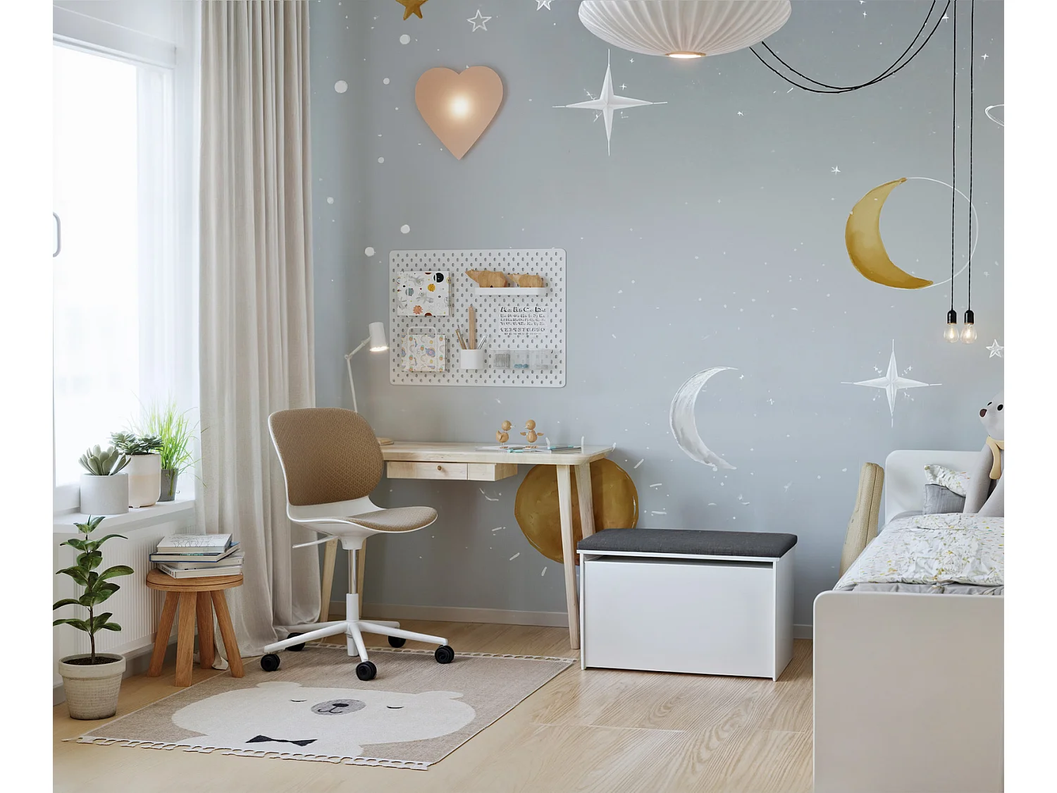 Spielzeugtruhe Daria - Sicherer und stilvoller Stauraum für Kinderzimmer