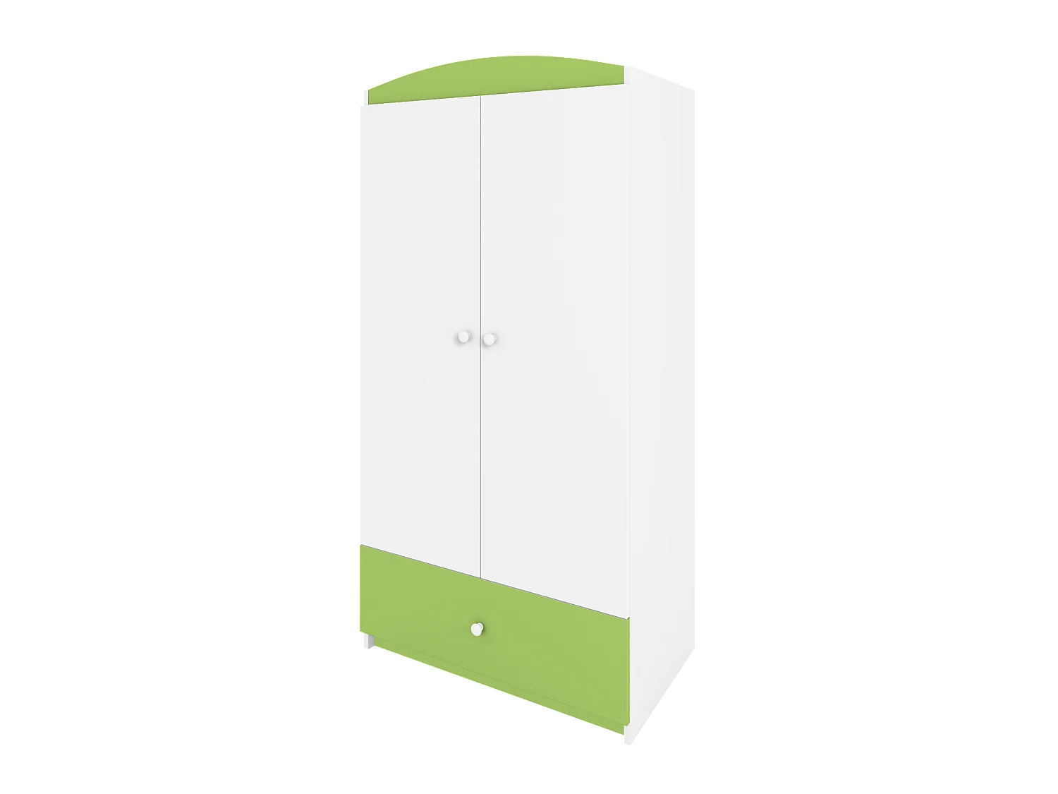 Kinderkleiderschrank Babydreams Drehtürenschrank Kleiderschrank Basic Grün