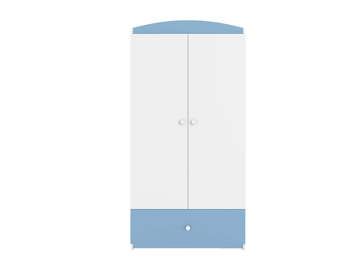 Kinderkleiderschrank Babydreams Drehtürenschrank Kleiderschrank Basic Blau