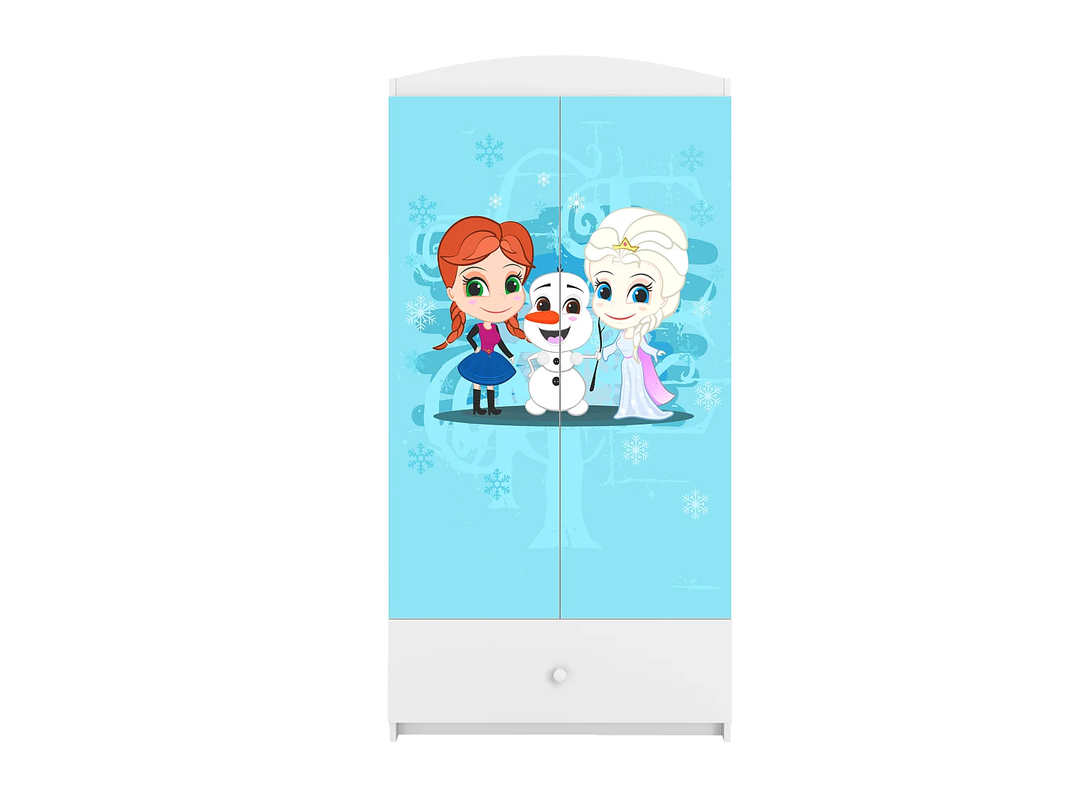 Kinderkleiderschrank Babydreams Drehtürenschrank Kleiderschrank Eisberg Weiß