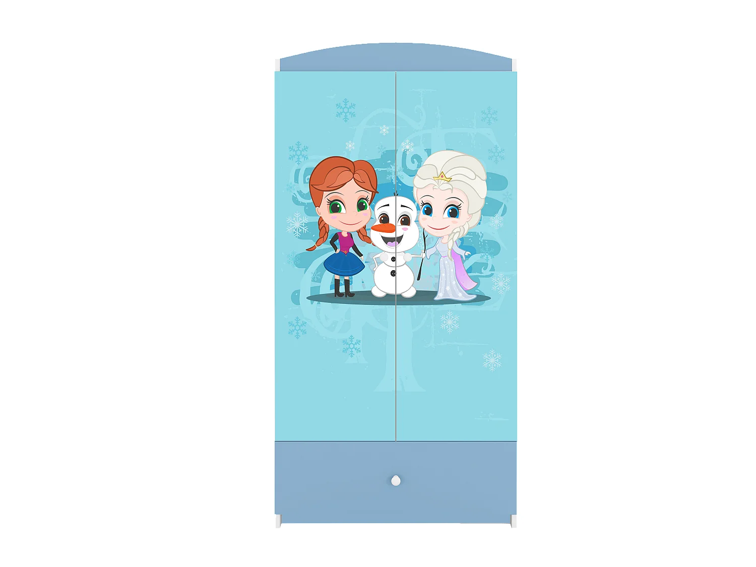 Kinderkleiderschrank Babydreams Drehtürenschrank Kleiderschrank Eisberg Blau