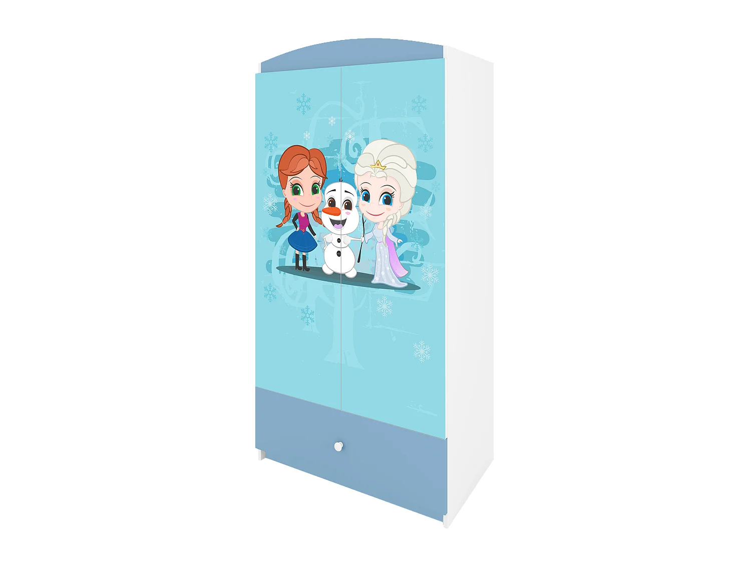 Kinderkleiderschrank Babydreams Drehtürenschrank Kleiderschrank Eisberg Blau