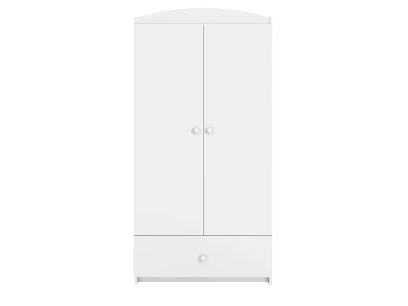 Kinderkleiderschrank Babydreams Drehtürenschrank Kleiderschrank Basic Weiß