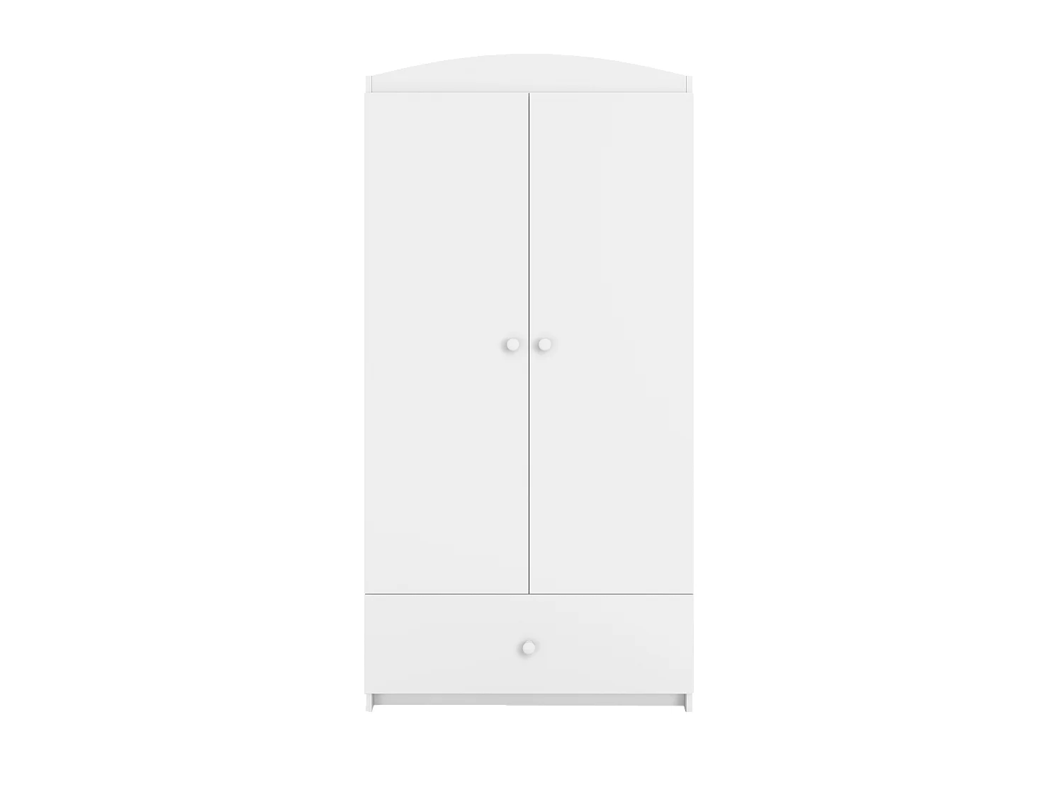 Kinderkleiderschrank Babydreams Drehtürenschrank Kleiderschrank Basic Weiß