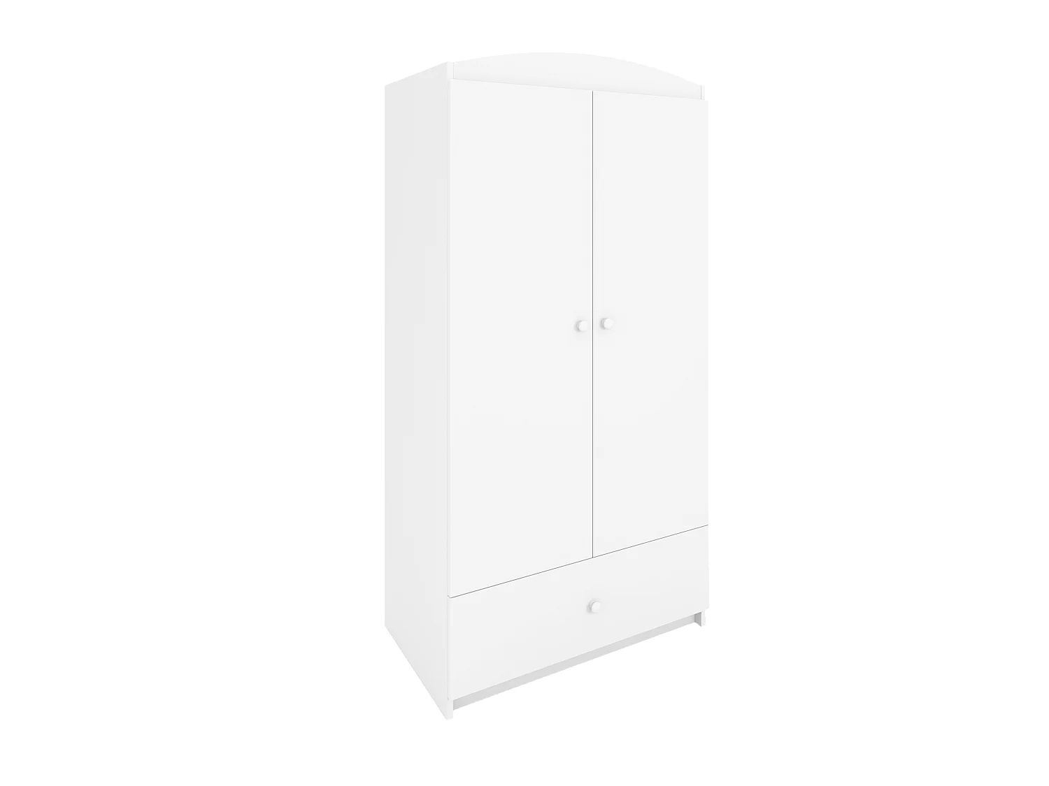 Kinderkleiderschrank Babydreams Drehtürenschrank Kleiderschrank Basic Weiß