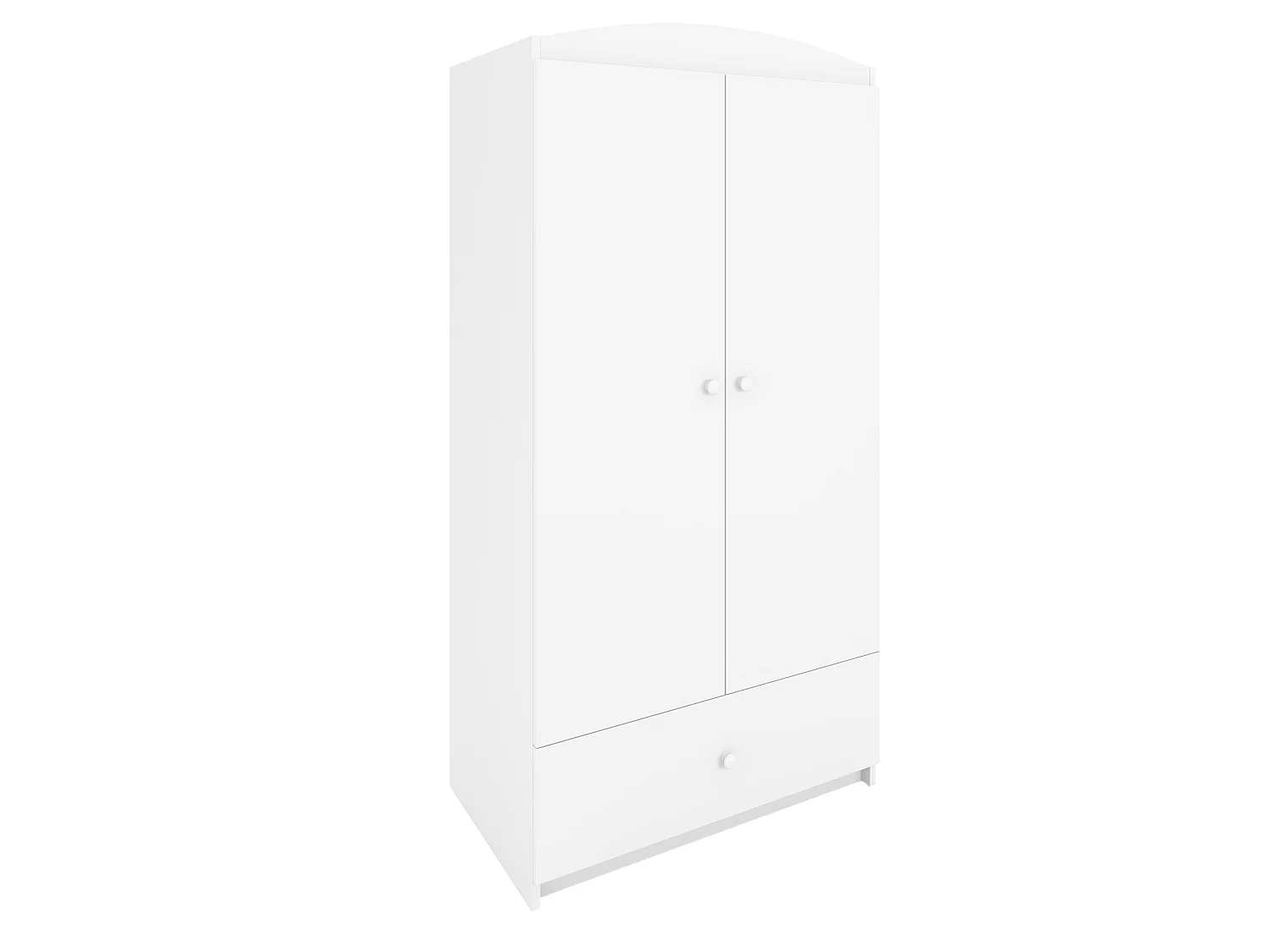 Kinderkleiderschrank Babydreams Drehtürenschrank Kleiderschrank Basic Weiß