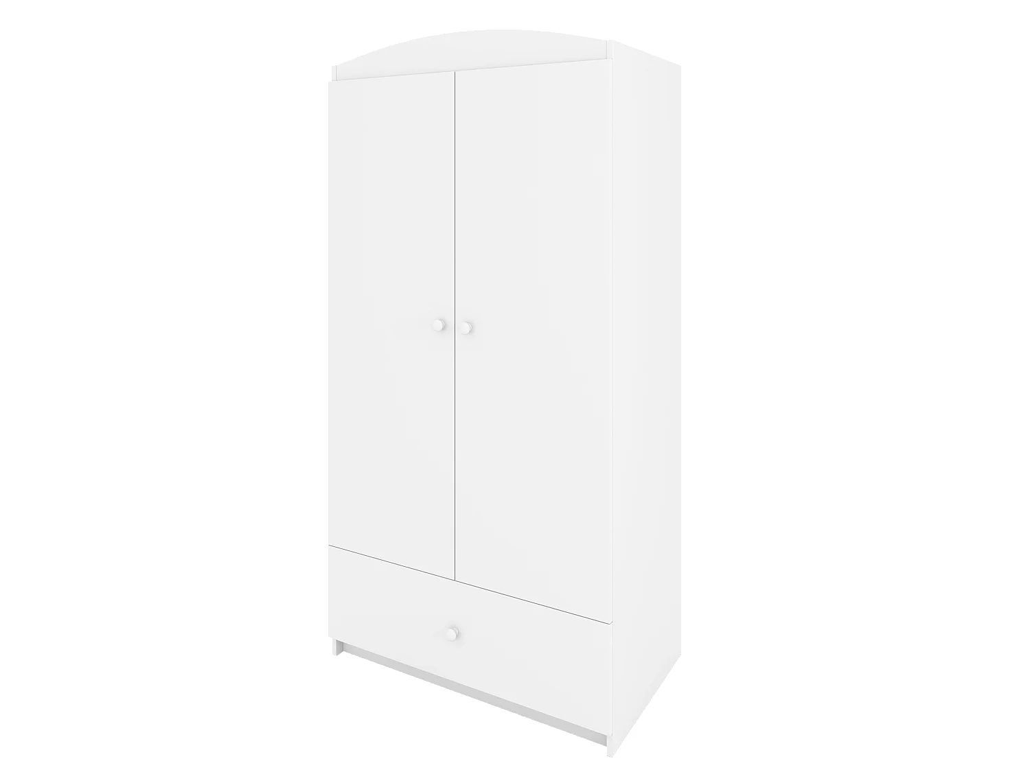 Kinderkleiderschrank Babydreams Drehtürenschrank Kleiderschrank Basic Weiß