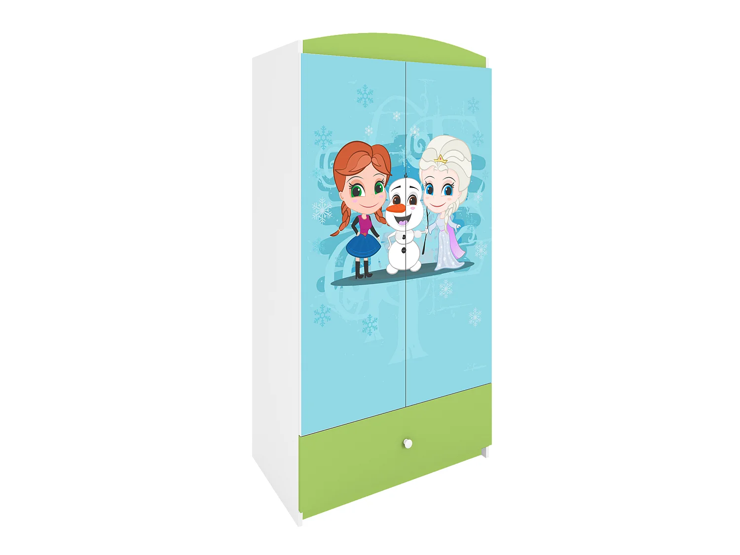 Kinderkleiderschrank Babydreams Drehtürenschrank Kleiderschrank Eisberg Grün