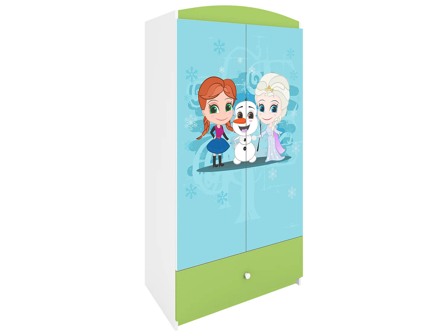 Kinderkleiderschrank Babydreams Drehtürenschrank Kleiderschrank Eisberg Grün