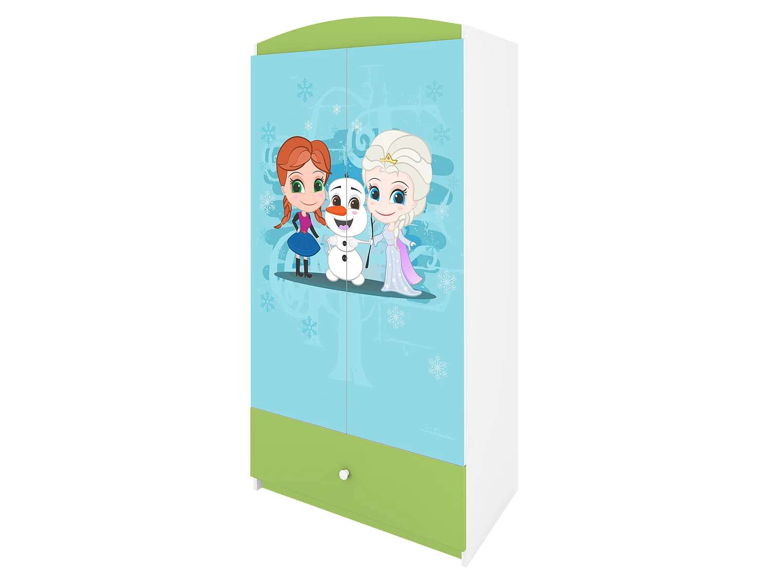 Kinderkleiderschrank Babydreams Drehtürenschrank Kleiderschrank Eisberg Grün