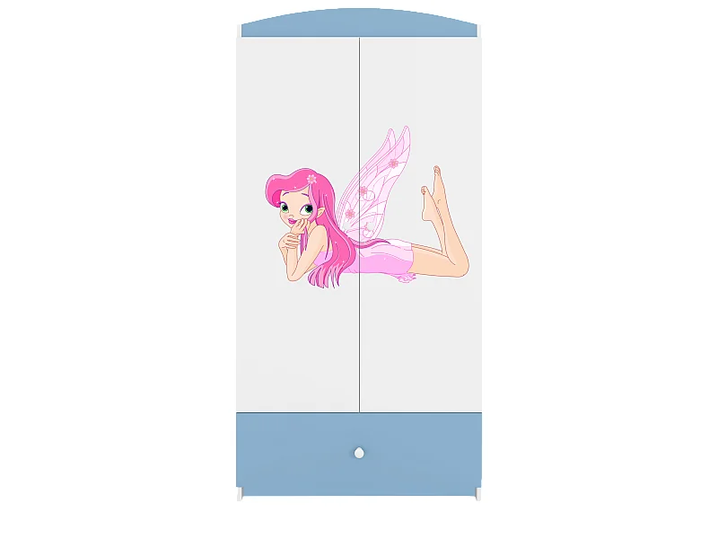 Kinderkleiderschrank Babydreams Drehtürenschrank Kleiderschrank Elfe II Blau