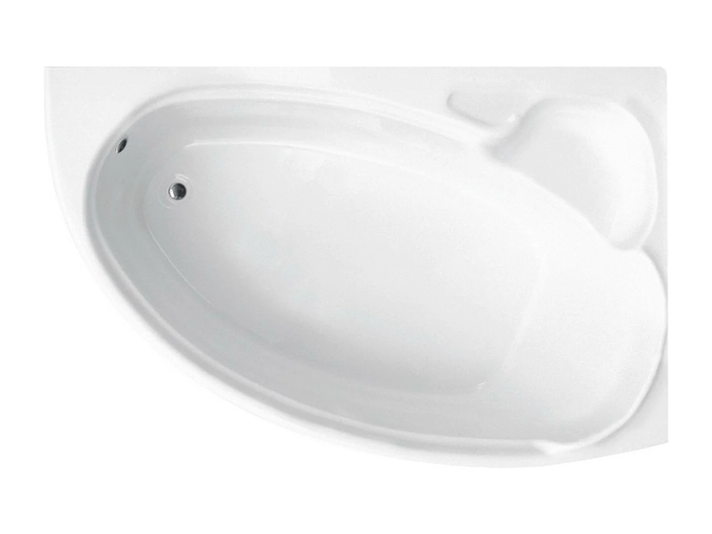 Baignoire d'angle NOVA 140-155-170cm Droite avec tablier - Dimensions: 140cm