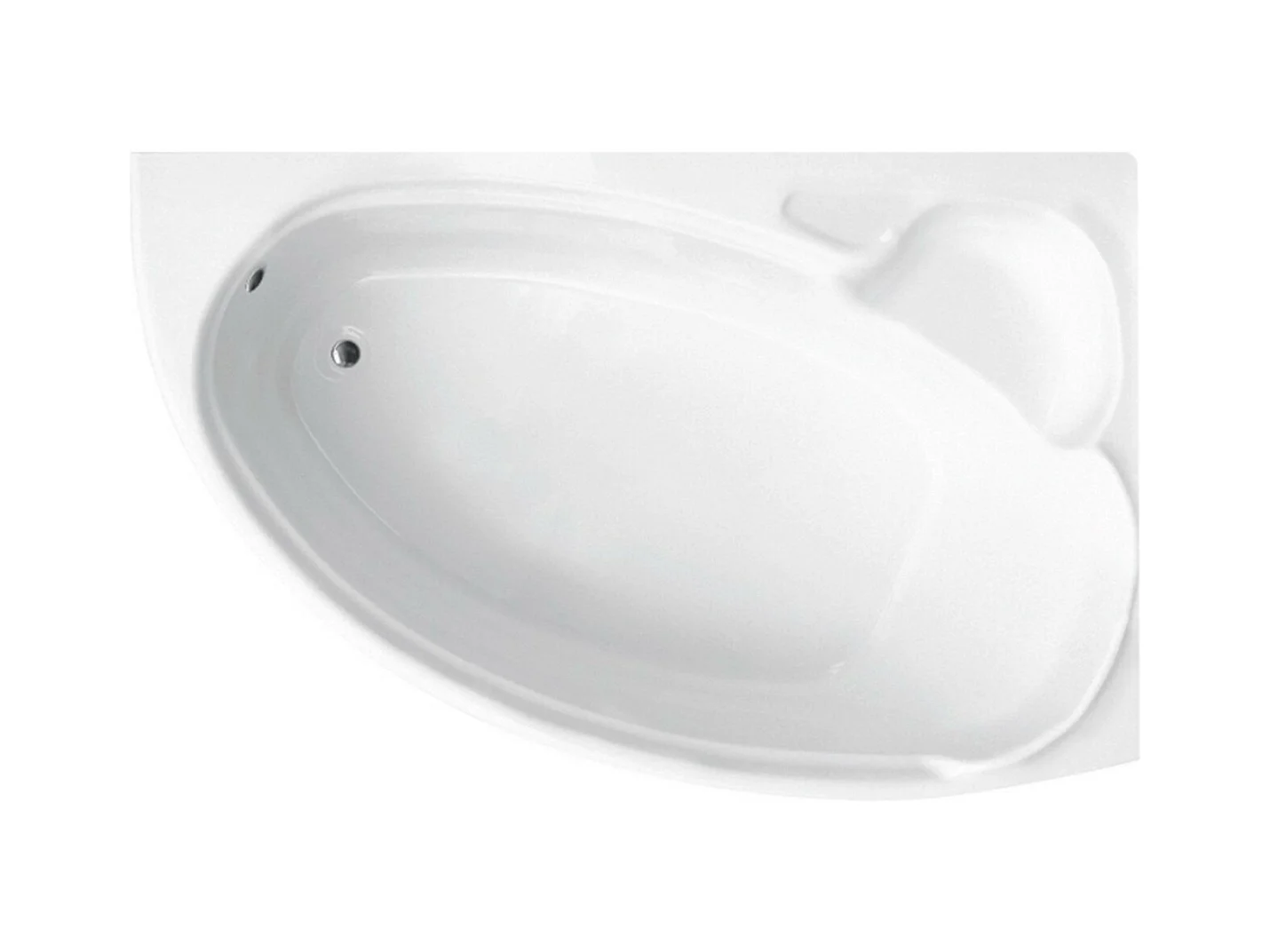 Baignoire d'angle NOVA 140-155-170cm Droite avec tablier - Dimensions: 155 CM