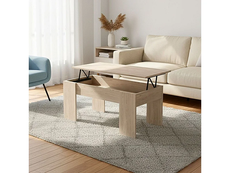 Mesa de centro Gala elevable sahara 45x100x50 cm