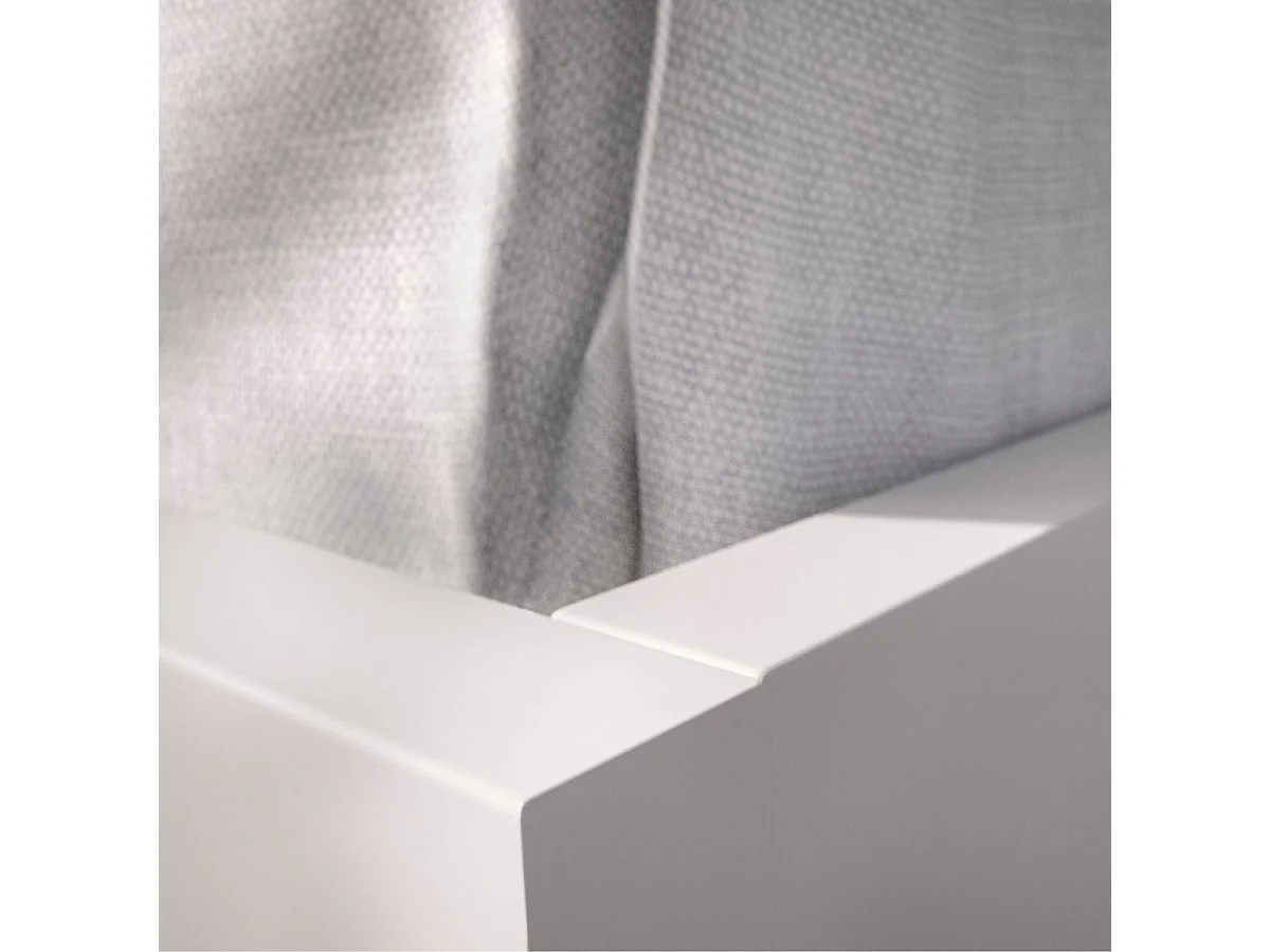 Conjunto de dormitorio Lago cama + 2 mesitas blanco 100x259x195 cm