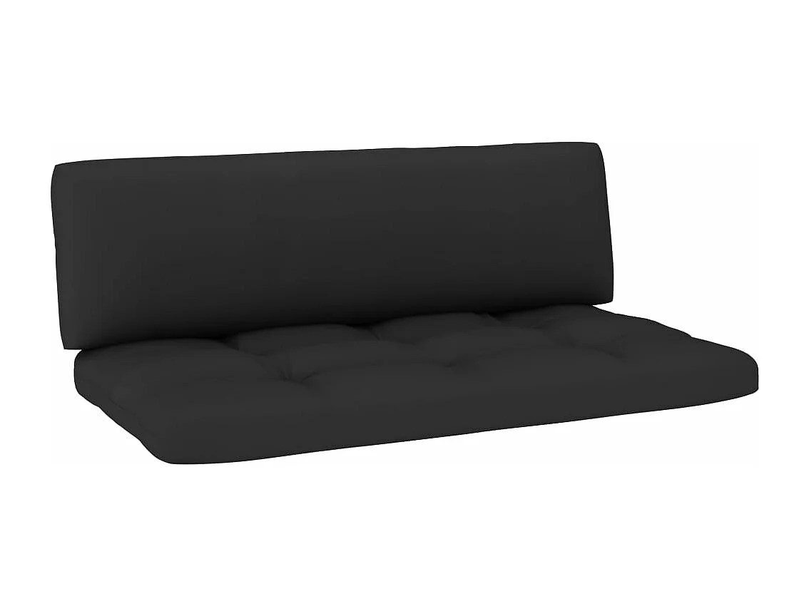 Salon de jardin palette 6pcs avec coussins Bois de pin imprégné