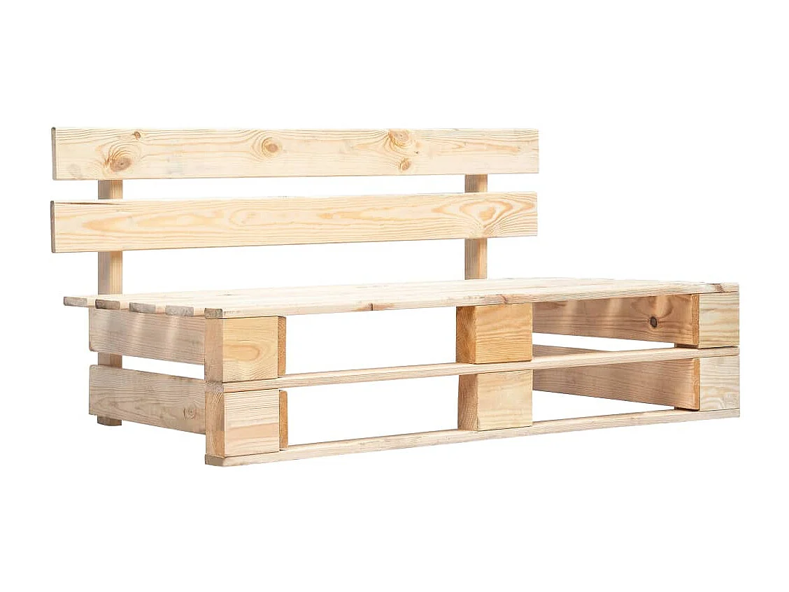 4-delige Loungeset pallet met kussens geïmpregneerd grenenhout