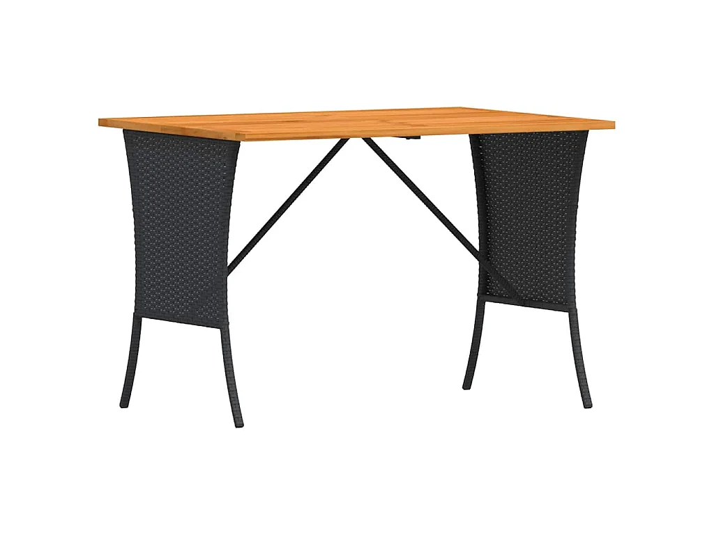 3-tlg. Garten-Sofagarnitur mit Kissen Schwarz Poly Rattan