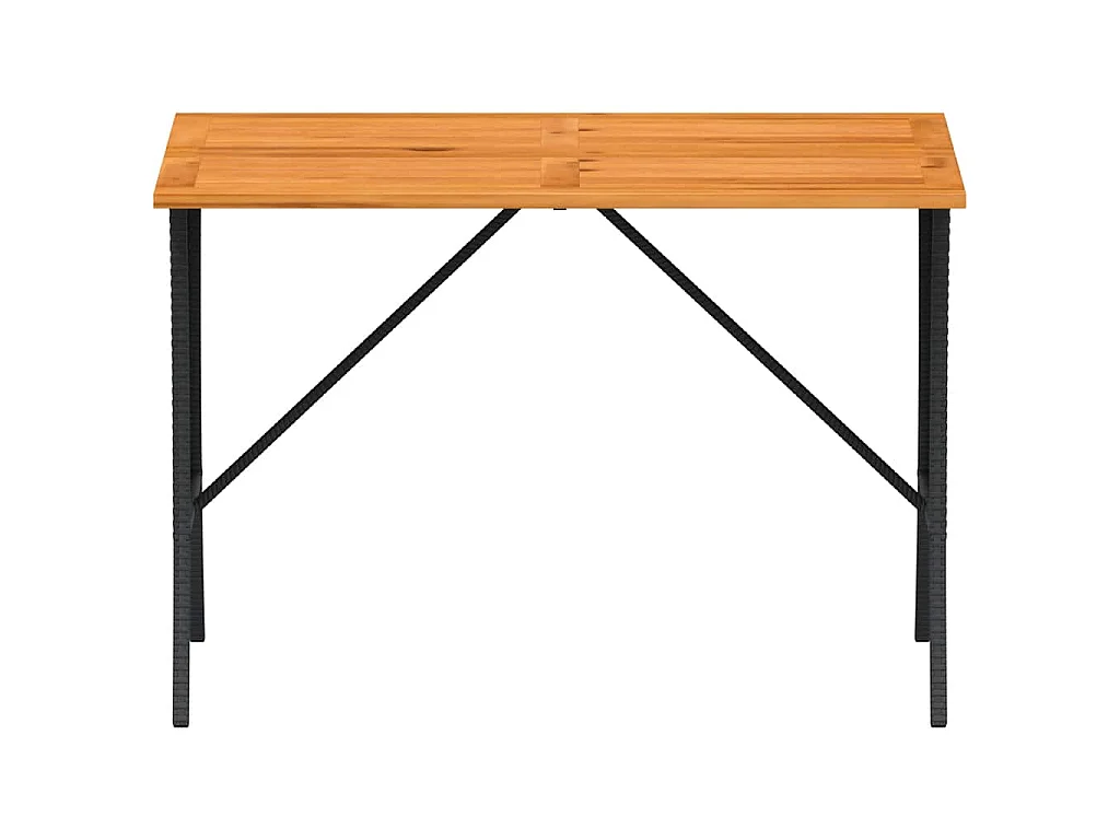 3-tlg. Garten-Sofagarnitur mit Kissen Schwarz Poly Rattan