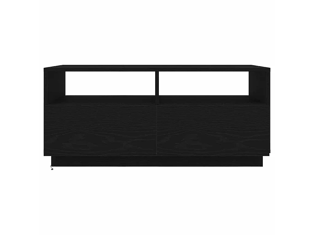Mesa de centro com luzes LED, carvalho preto, 90x49x40 cm
