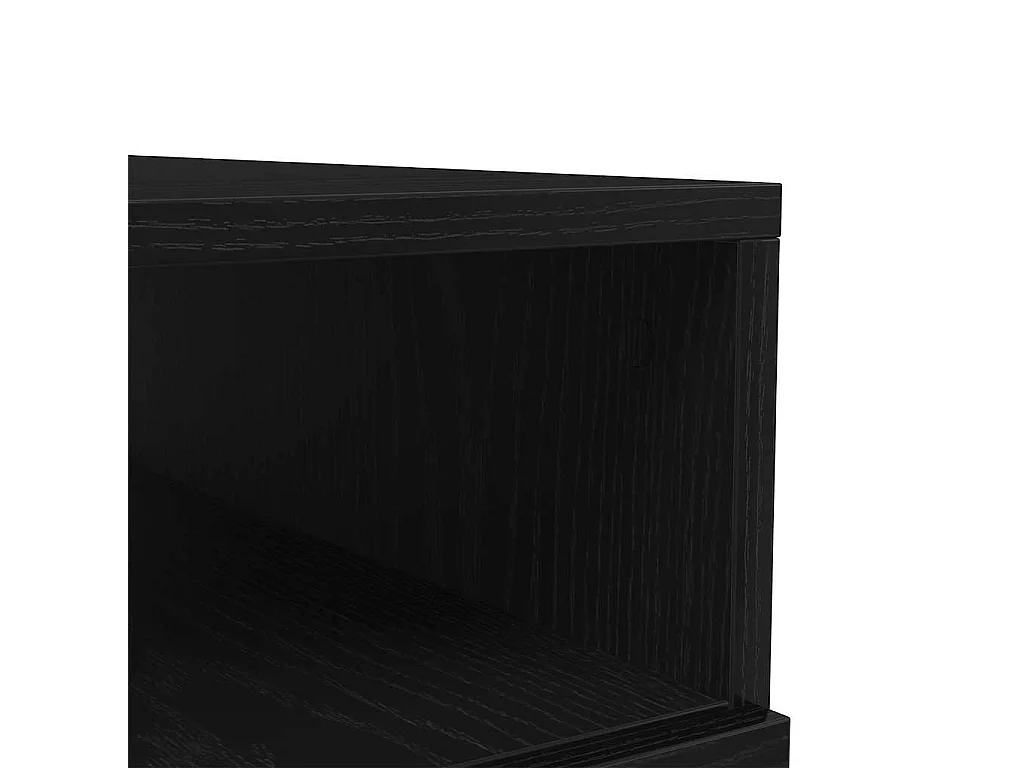 Mesa de centro com luzes LED, carvalho preto, 90x49x40 cm