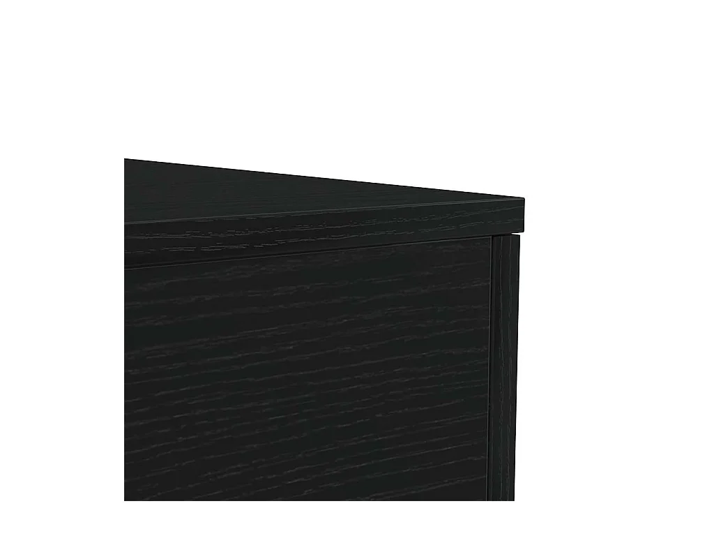 Mesa de centro con luces LED roble negro 90x50x40 cm