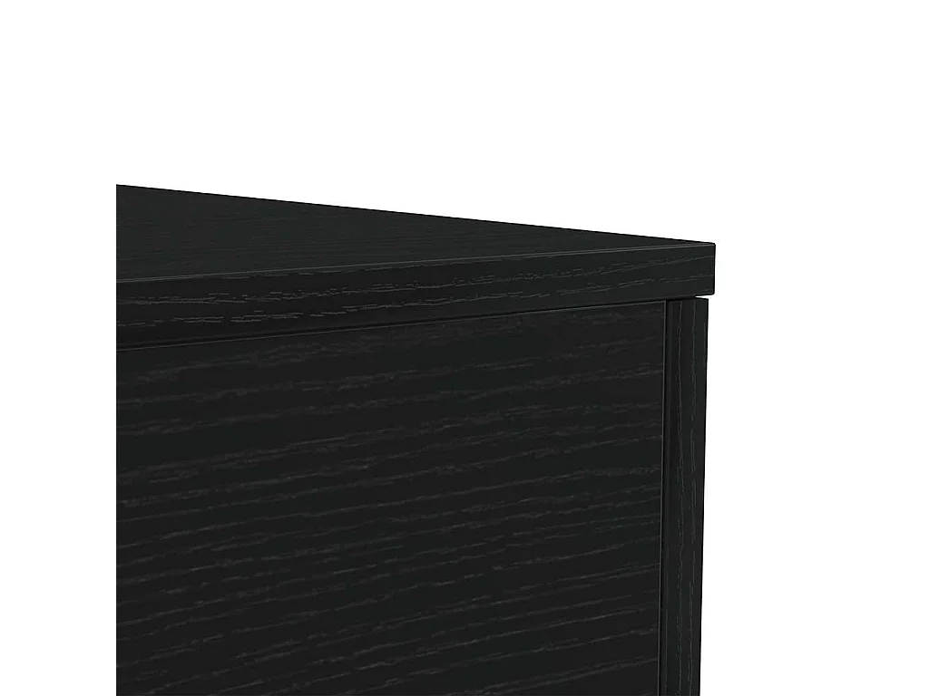 Table basse avec lumières LED chêne noir 90x50x40 cm