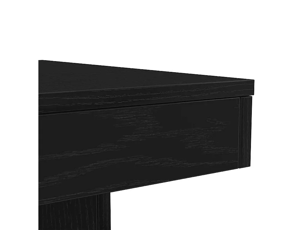 Couchtisch mit LED-Leuchten Schwarz Eichen-Optik 50x50x40 cm
