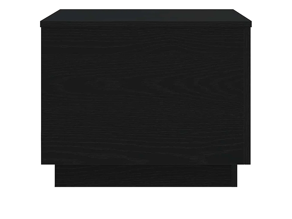 Couchtisch mit LED-Leuchten Schwarz Eichen-Optik 50x50x40 cm