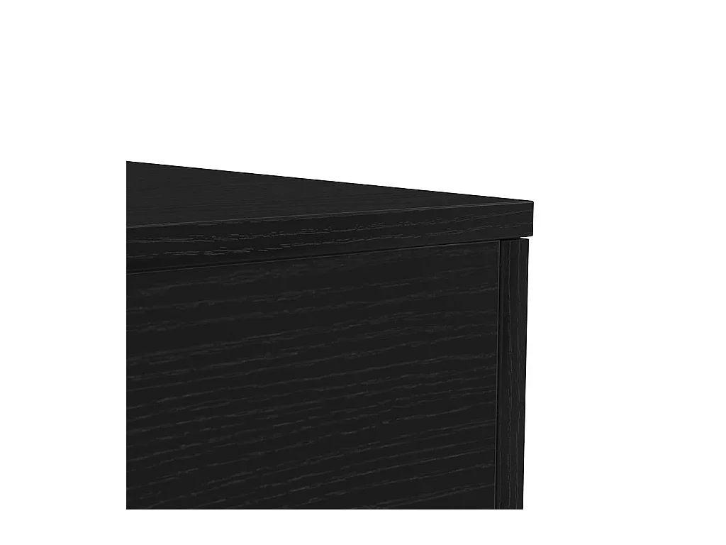 Table basse avec lumières LED chêne noir 90x50x40 cm