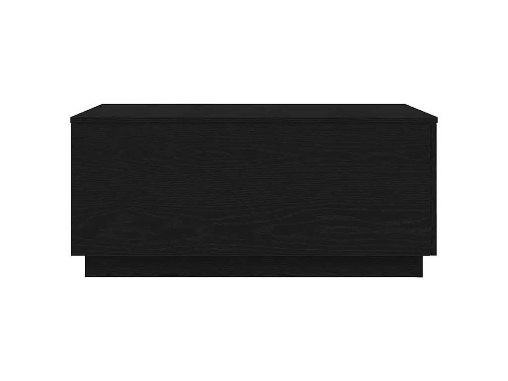 Table basse avec lumières LED chêne noir 90x50x40 cm