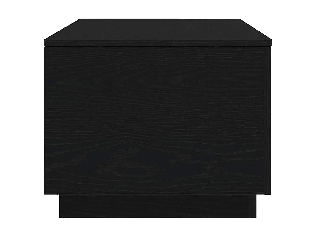 Table basse avec lumières LED chêne noir 90x50x40 cm