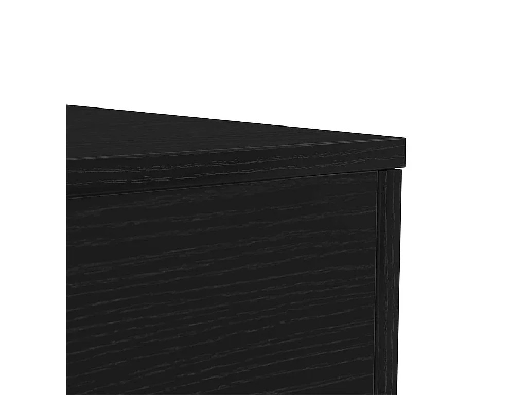 Table basse avec lumières LED chêne noir 90x50x40 cm