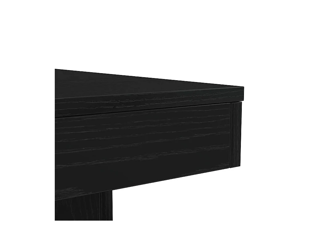 Table basse avec lumières LED chêne noir 90x50x40 cm