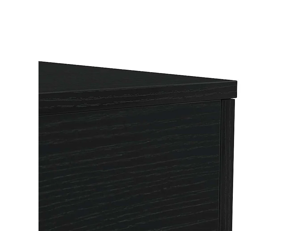 Mesa de centro com luzes LED, carvalho preto, 50x50x40 cm