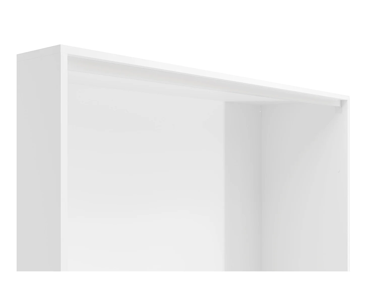 Lit escamotable 140 x 200 cm - Ouverture verticale manuelle - Coloris : Naturel et blanc - BEGANIO