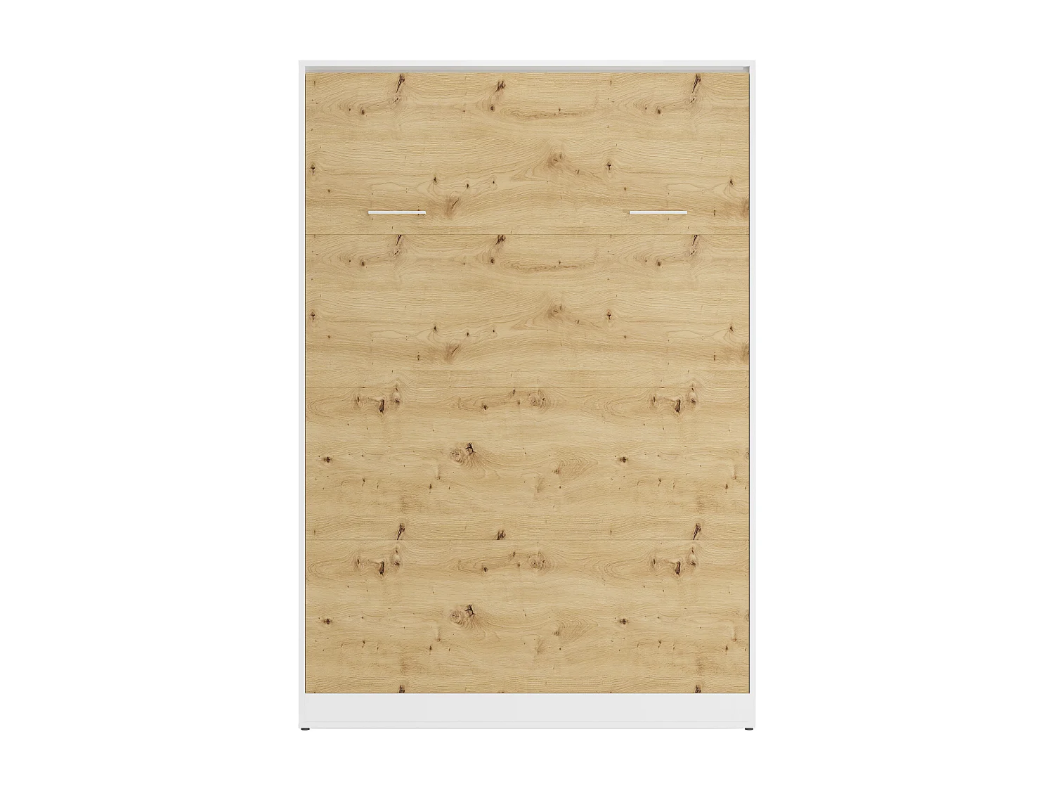 Seng med folde 160 x 200 cm - Vertikal manuel åbning - Farve: Natur og hvid - BEGANIO