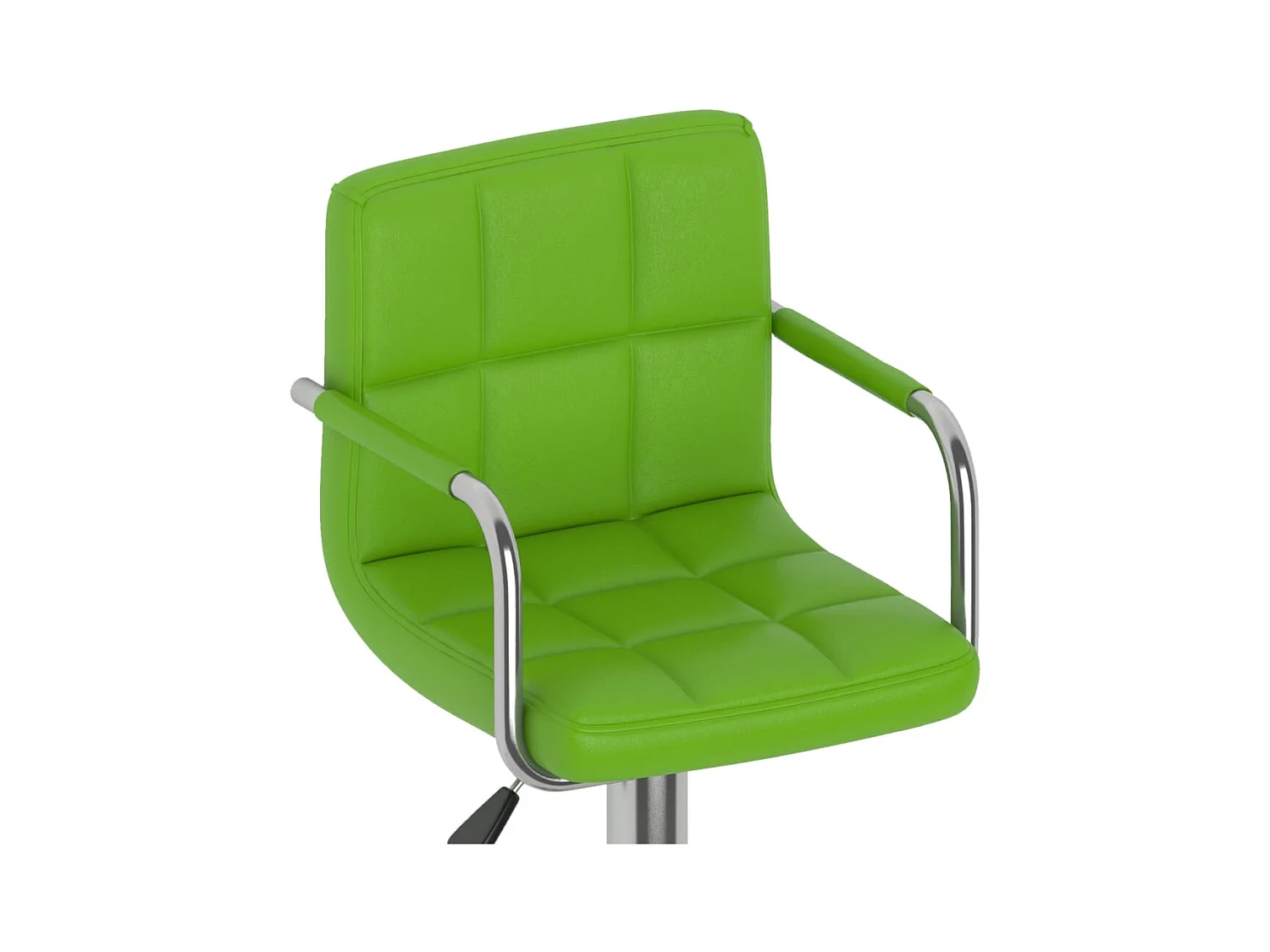 Tabourets de bar lot de 2 vert similicuir