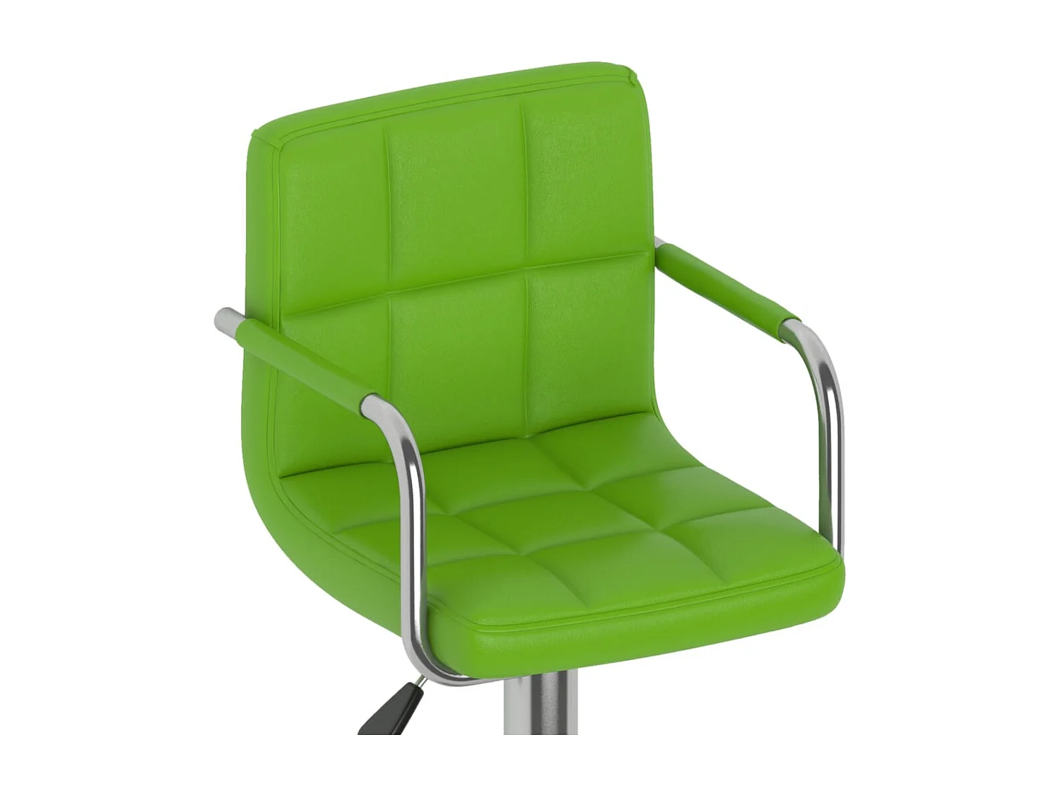 Bancos de bar 2 pcs couro artificial verde