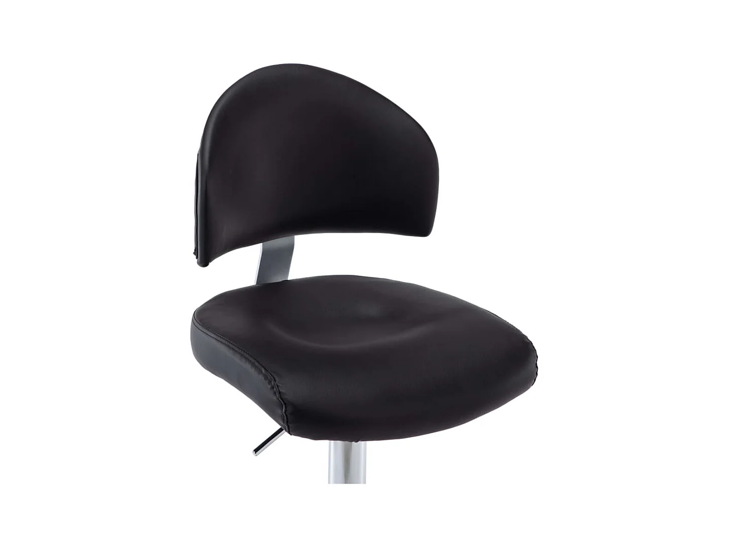 Tabourets de bar lot de 2 noir similicuir