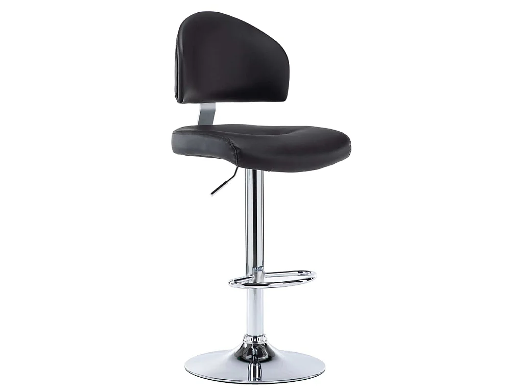 Bancos de bar 2 pcs couro artificial preto